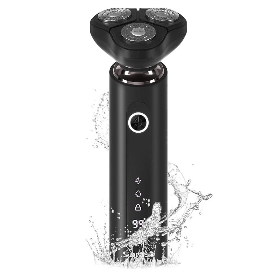 Sarlisi メンズ電動シェーバー SA-MS20BK 4個セット Sarlisi メンズシェーバー 電気シェーバー 3枚刃 磁気ヘッド 髭